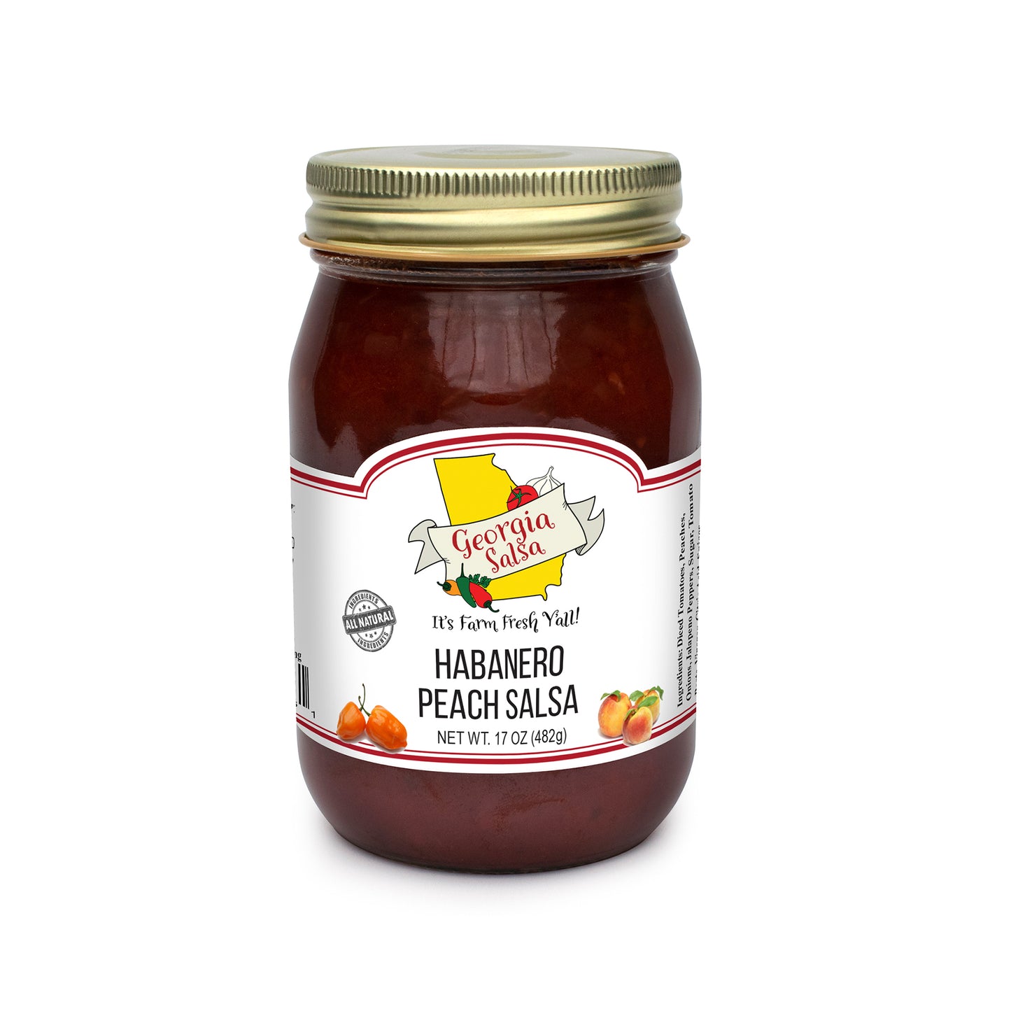 Habanero Peach Salsa