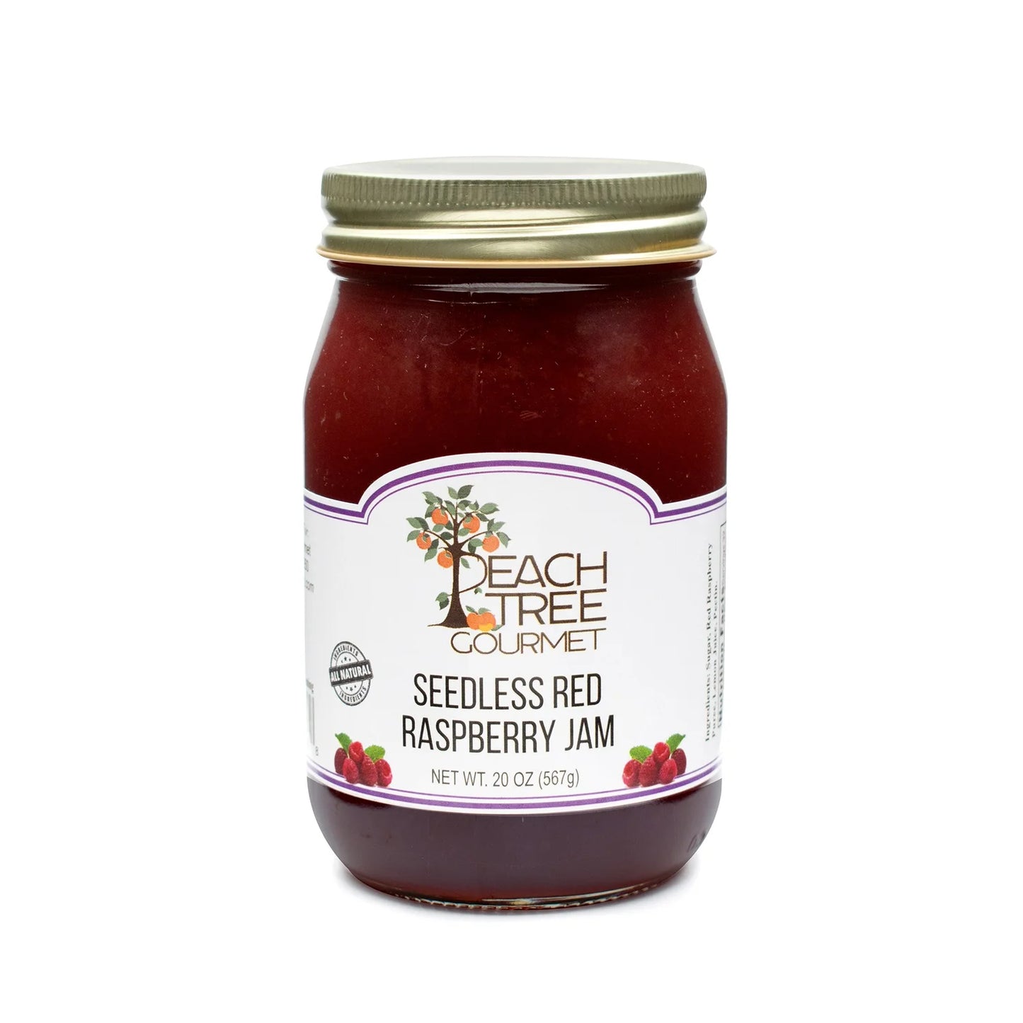Seedless Red Raspberry Jam by Peach Tree Gourmet