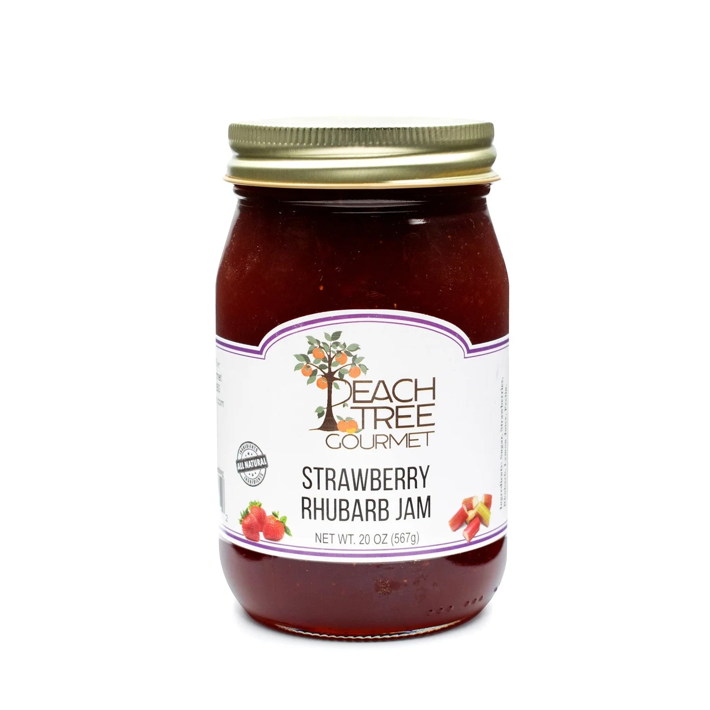Strawberry-Rhubarb Jam by Peach Tree Gourmet