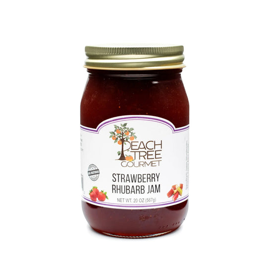 Strawberry-Rhubarb Jam by Peach Tree Gourmet