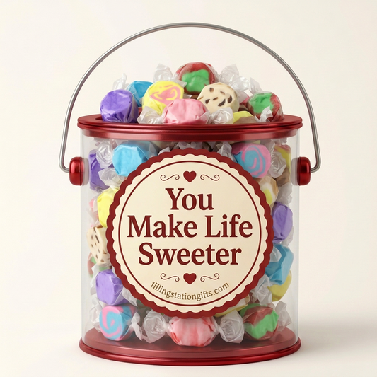 You Make Life Sweeter Taffy Gift Bucket - Assorted