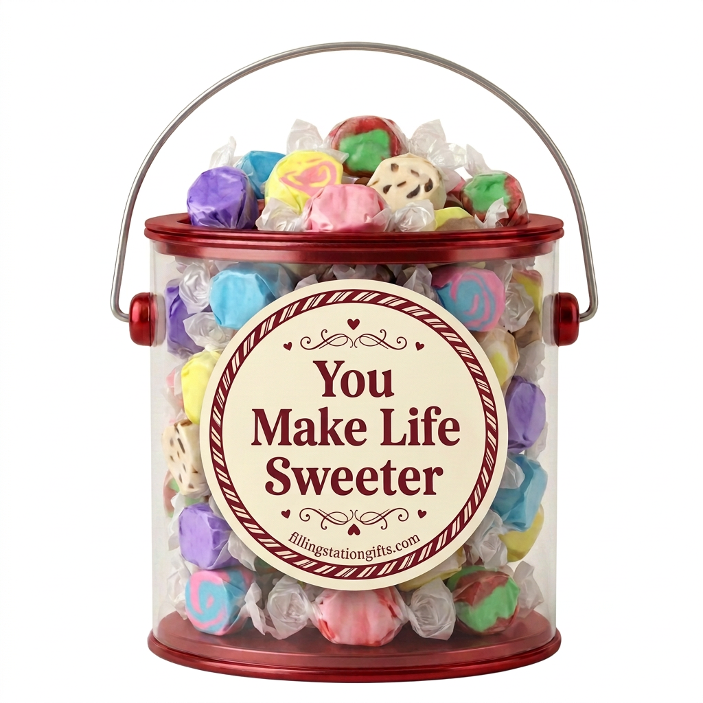You Make Life Sweeter Taffy Gift Bucket - Assorted